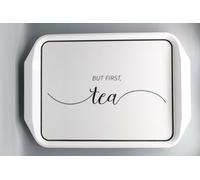 Designo Kitchen Lap Tray Modern Serving Drinks Snacks Food Breakfast Dinner Tea Coffee Platter 17" - 43 X 30 Cm White