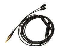 Designo Sennheiser Replacement Audio Cable, Compatible with IE80i IE8i IE80 IE8, with Volume Control, Black