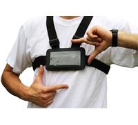 Designo Use Your Mobile Phone as Action Camera Body Chest Mount Harness Strap Holder, Also Using As Running Belt Or Armband For Hands Free Workout (Samsung iPhone Etc)