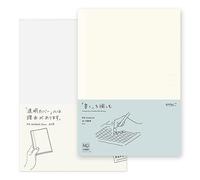 DESIGNPHIL 15295006 Midori Notebook, MD Notebook, A5, Graph Ruled + Notebook Cover