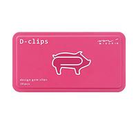 DESIGNPHIL D-Clips, Alloy Steel Clip, Pink, 1.5 Inches