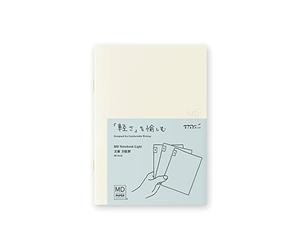 DESIGNPHIL Midori 15299006 Notebook, MD Notebook, Light, Paperback, Square Ruled, Set of 3, A