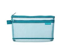 DESIGNPHIL Midori 41835006 Pen Case, Mesh Pen Pouch, Blue A