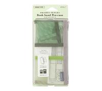 DESIGNPHIL Midori 41837006 Pen Case, Book Band Pen Case, For B6 - A5, Mesh, Green