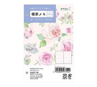 DESIGNPHIL Midori 91804138 Personal Organizer, Refill, B7, Horizontal Ruled Memo, Country Time, Floral Pattern