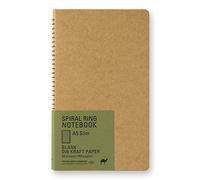 DESIGNPHIL Travelers 15244006 Spiral Ring, A5 Slim, Unruled, DW Craft, Camel