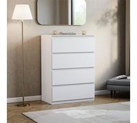 Designs Denver 4 Drawer Chest Of Drawers Storage Cabinet Bedroom Furniture White