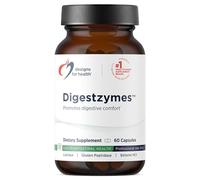 Designs for Health Digestzymes - Digestive Enzymes + Betaine Hydrochloride for Gas & Bloating Relief - Pepsin, Ox Bile, Lactase Enzyme & Lipase Enzymes for Digestion (60 Capsules)