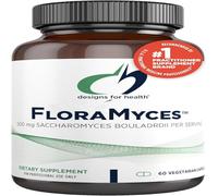 Designs for Health FloraMyces 500mg Saccharomyces Boulardii Probiotic - Gut Health Supplements - Shelf-Stable Digestive Probiotics for GI Health - Dairy-Free, Vegan Probiotic (60 Capsules)