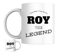 Designs of note! Roy Personalised Ceramic Mug | ‘The Man, The Myth, The Legend’ Roy Custom Novelty Name Gift