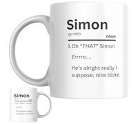 Designs of note! Simon Personalised Ceramic Mug | ‘Oh “That” Simon’ Funny Custom Novelty Name Gift