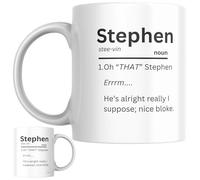 Designs of note! Stephen Personalised Ceramic Mug | ‘Oh “That” Stephen’ Funny Custom Novelty Name Gift