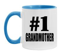Designsify 11oz Accent Coffee Mug Blue Ceramic Tea-Cup with Handle