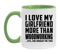 Designsify 11oz Accent Coffee Mug Green Ceramic Tea-Cup with Handle