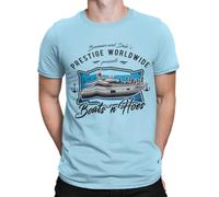 DesignTshirtsDirect Boats n Hoes Step Brothers t Shirt (UK, Alpha, XXL, Regular, Regular, Light Blue)