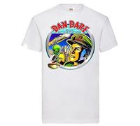 DesignTshirtsDirect dan Dare t Shirt (UK, Alpha, M, Regular, Regular, White)
