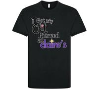 DesignTshirtsDirect i got My clit Pierced at claires Shirt Funny Donut T Shirt Inappropriate Raunchy Shirts Adult Humor Sarcastic Meme Gift Offensive (UK, Alpha, S, Regular, Regular, Black)