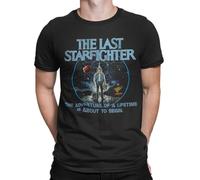 DesignTshirtsDirect Last Starfighter t Shirt (UK, Alpha, XL, Regular, Regular, Black)