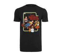 DesignTshirtsDirect Lets Summon Demons Mens Black T Shirt (UK, Alpha, S, Regular, Regular, Cotton)