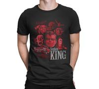 DesignTshirtsDirect Stephen King T Shirt (UK, Alpha, L, Regular, Regular, Black)