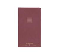 DesignWorks Ink 11,2 x 19,1 cm Flex Cover Notebook Journal with 48 Lined Pages, Burgundy Notebook with Gold Foil Accents - Perfect for Office Work, Writing, and Journaling