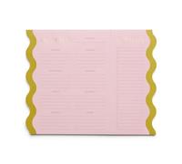 DesignWorks Ink 25,4 x 20,3 cm Magnetic Meal Planner Notepad with Removable Shopping List, 60 Sheets, Pink and Chartreuse