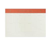 DesignWorks Ink 60-Sheets Weekly 35.5 x 24.7 cm Desktop Notepad, Lilac Productivity Planner