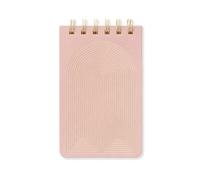 DesignWorks Ink 8,9 x 14,6 cm Vintage Sass Wire Bound Small Spiral Pocket Notepad Memo Book - Aesthetic Desk Accessories & Funny Office Supplies for School, Office, & Small Business - Gold Rainbow