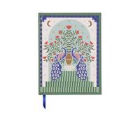 DesignWorks Ink A Dopo Journal Notebook - Cute Notebook for Journaling, Writing, & Daily To-Do Lists - Soft Cover, 192 Lined Pages, Lay-Flat Binding, 6" x 7.75" - Peacock