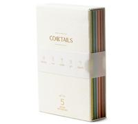 DesignWorks Ink Cocktail Recipe Box Set of Five Notebooks with Recipes and Pages for Notes