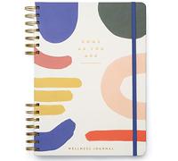 DesignWorks Ink Come as You Are Spiral Mindfulness Notebook Guided Gratitude and Wellness Journal Undated Daily Planner With Self Care and Activity Prompts and Stickers, 19 x 26 cm