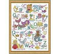Design Works Crafts, Mermaid ABC Counted Cross Stitch Kit