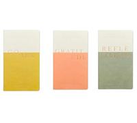 DesignWorks Ink Set of 3 Single Flex Undated Planners - Wellness (Reflections, Goals, Gratitude)
