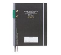 DesignWorks Ink Standard Issue Bound Personal Journal, Black 6.75" x 8.5"