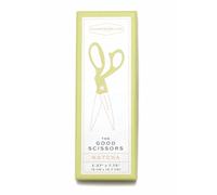 DesignWorks Ink The Good Scissors 19.7 CM Stainless Steel Scissors with Matcha Green Color Handle and Etched Gold Blades
