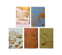 DesignWorks Ink Travel Notebook Set of 5 Includes Prompts with Trip Budget, Goals, Packing List, & Trip Log - Adventure Keepsake from Anderson Design World