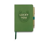 DesignWorks Ink Vintage Sass 10,4 x 14,7 cm Soft Notebook With Pen, 96 Sheets, Lucky You