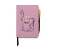 DesignWorks Ink Vintage Sass 10,4 x 14,8 cm Soft Notebook With Pen, 96 Sheets, No Prob Llama
