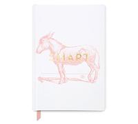Designworks Ink Vintage Sass A5 Hardcover Notebook Journal, Design: "Smart", Colour: White, 14.6cm x 21.6cm, JB86-1094EU. 240 Lined Pages. Soy Based Ink.