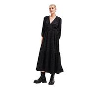 Desigual Alma Textured Long Gypsy Dress 23WWVWAH Black