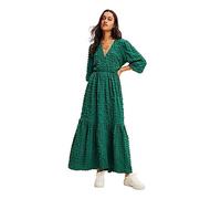 Desigual Alma Textured Long Gypsy Dress 23WWVWAH Green