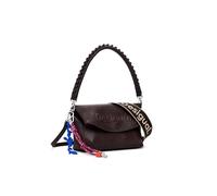 Desigual cross body bag Half Logo Trokel Shoulder Bag Chocolate dark brown