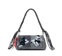 Desigual Shoulder Bag Mickey 26 cm Flap Crossbody Denim Light Grey