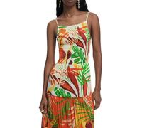 Desigual Bahamas Patch Maxi Dress Tropical Tiered Summer Style