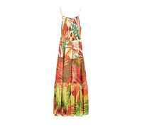 Desigual Bahamas Patch Maxi Dress Tropical Tiered Summer Style