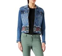 Desigual Bakersfield Asian Embroidery Blue Denim Jacket SS22 22SWED07 New Season