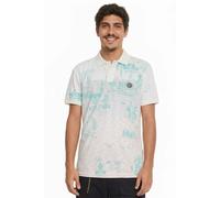 Desigual Benjamin Men's Polo Shirt with Tropical Print, Size L