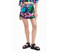 Desigual Biarritz Tropical Frill Shorts 23SWMW10 Blue