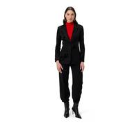 Desigual Blazer Flockarty Regular Fit Velvet Detail Black M 25WWEW19