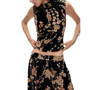 Desigual Blus_Roma Women's T-Shirt, Black/White, M